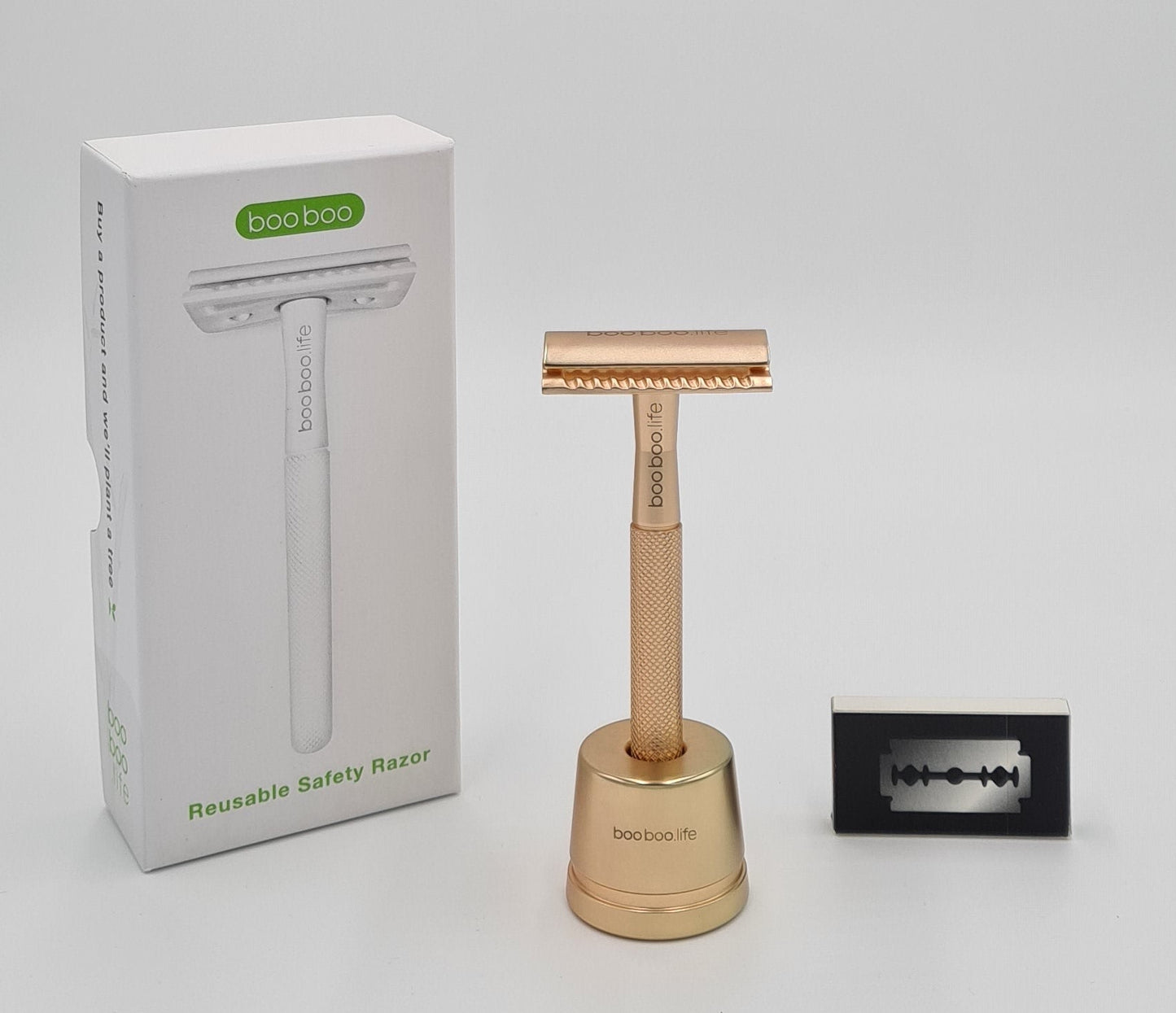 Reusable Safety Razor Including Razor Blades - eeco