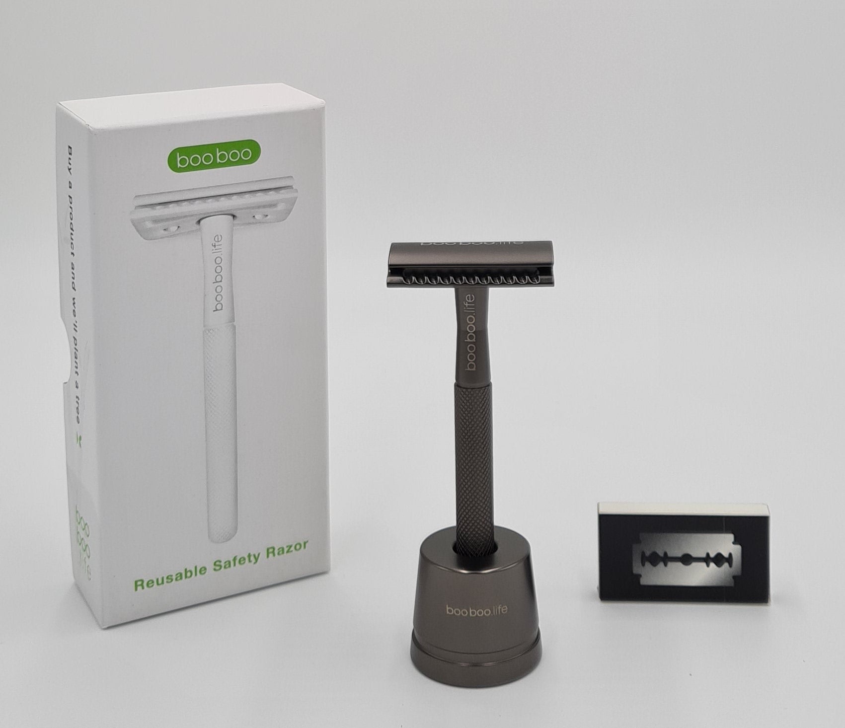 Reusable Safety Razor Including Razor Blades - eeco