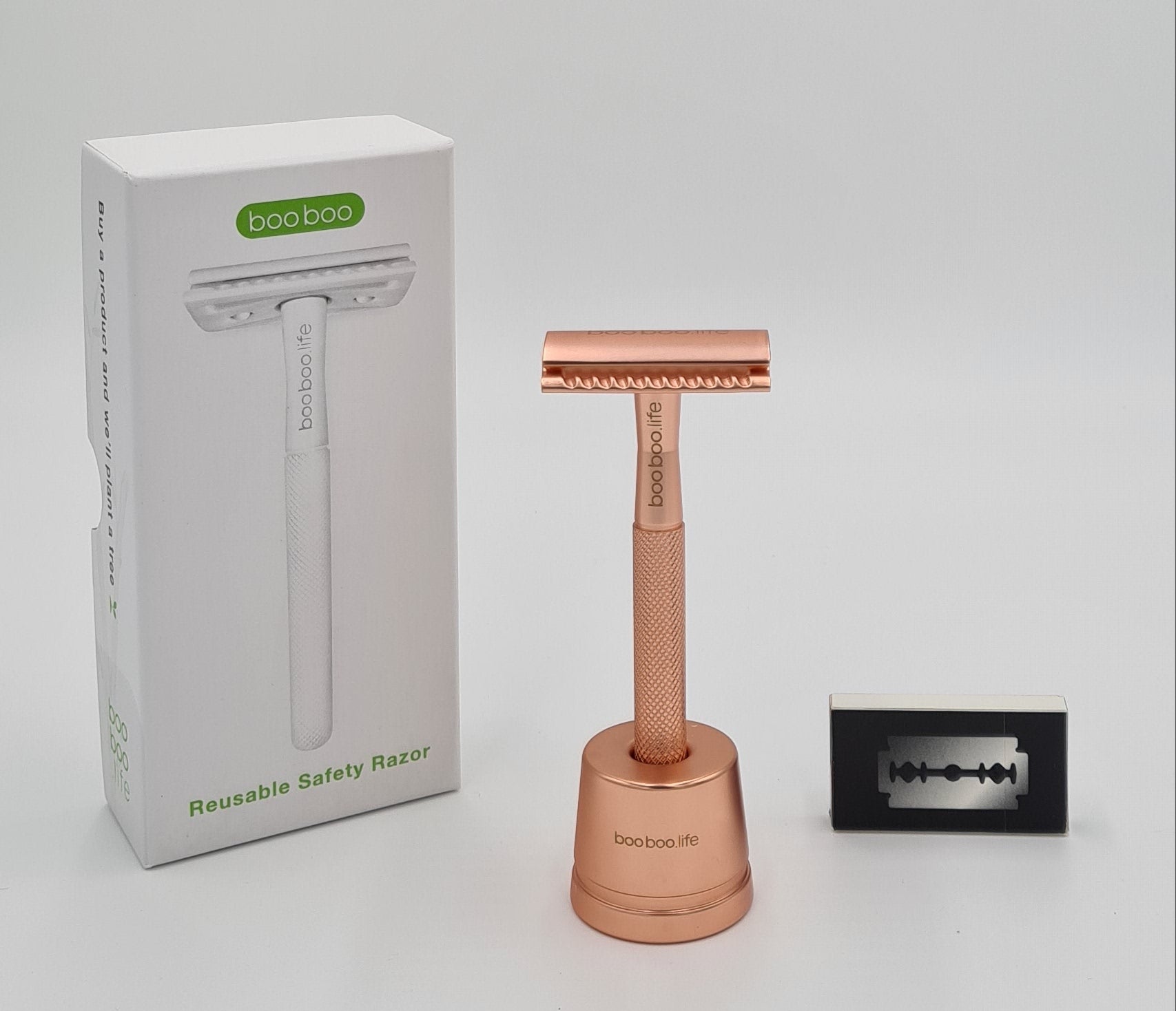 Reusable Safety Razor Including Razor Blades - eeco